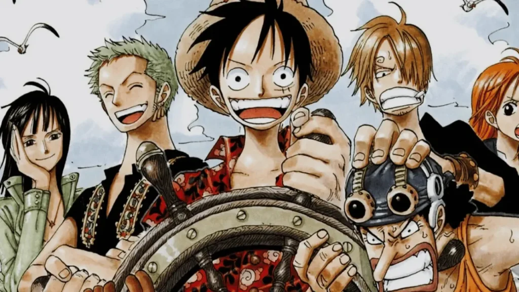 Top 10 Best Anime on Crunchyroll 5 a group of people holding a steering wheel